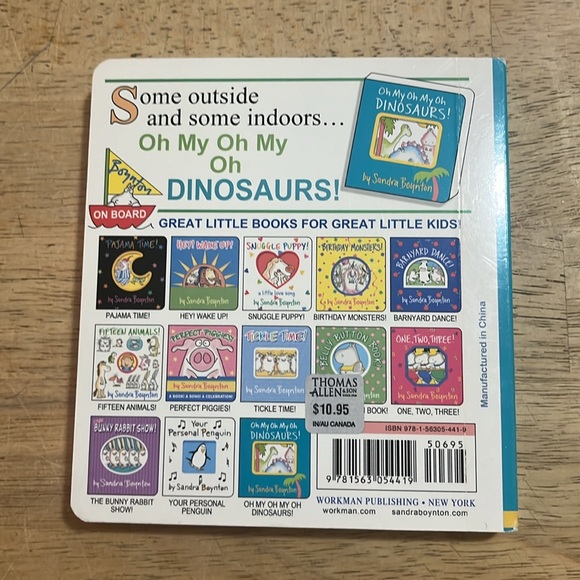 Oh My Oh My Oh Dinosaurs! by Sandra Boynton Board Book - Picture 2 of 2
